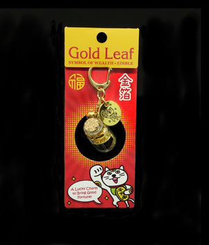 Gold leaf in a small bottle (Maneki-Neko Package)